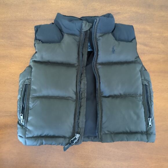 Polo RALPH LAUREN Boys Kids Jacket Vest Coat Duck Down Puffer VEST size 18M - Picture 1 of 6